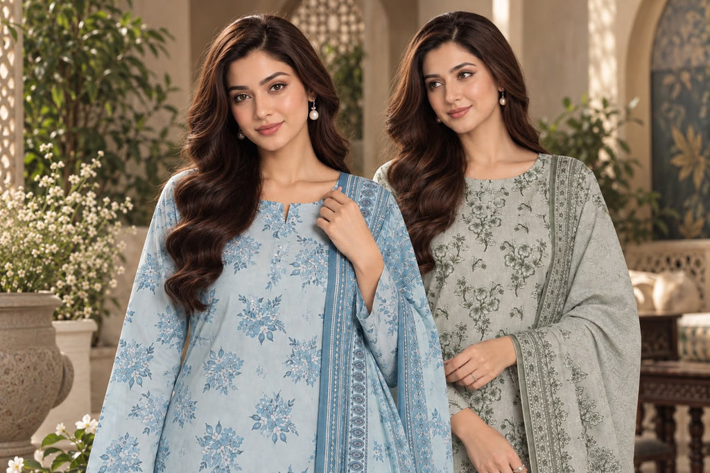 premium printed karandi 3-piece suit _ article 1