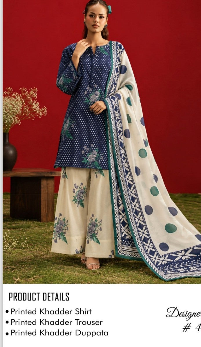 Afsanah Premium 3-piece Khaddar Collection