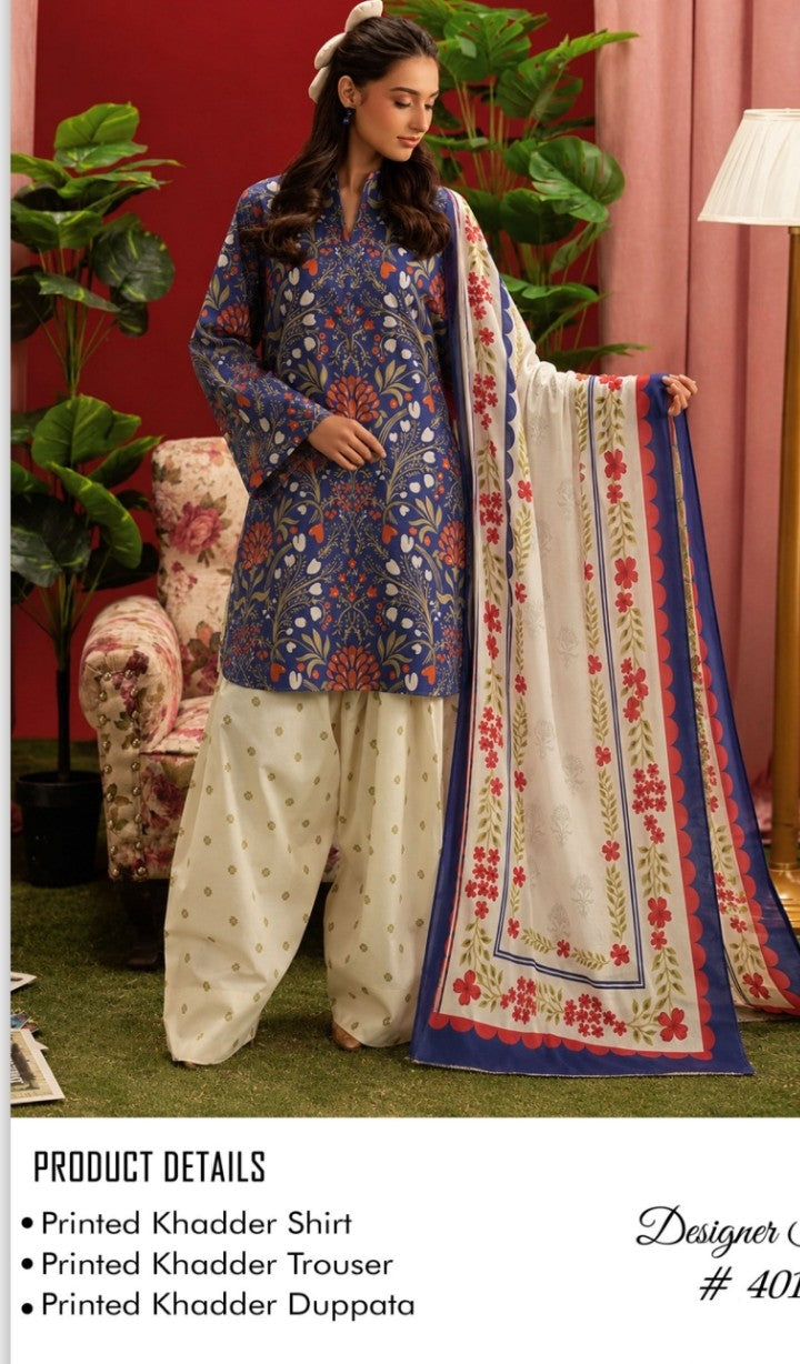 Afsanah Premium 3-piece Khaddar Collection