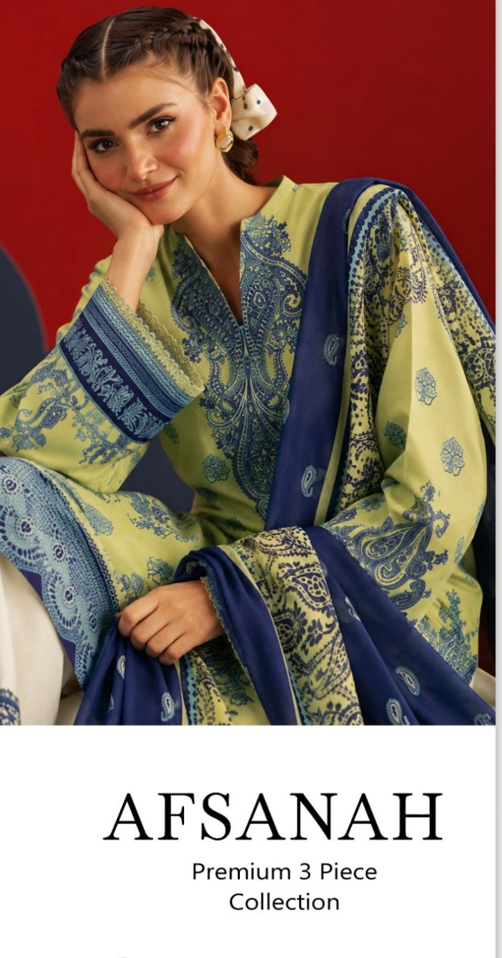 Afsanah Premium 3-piece Khaddar Collection