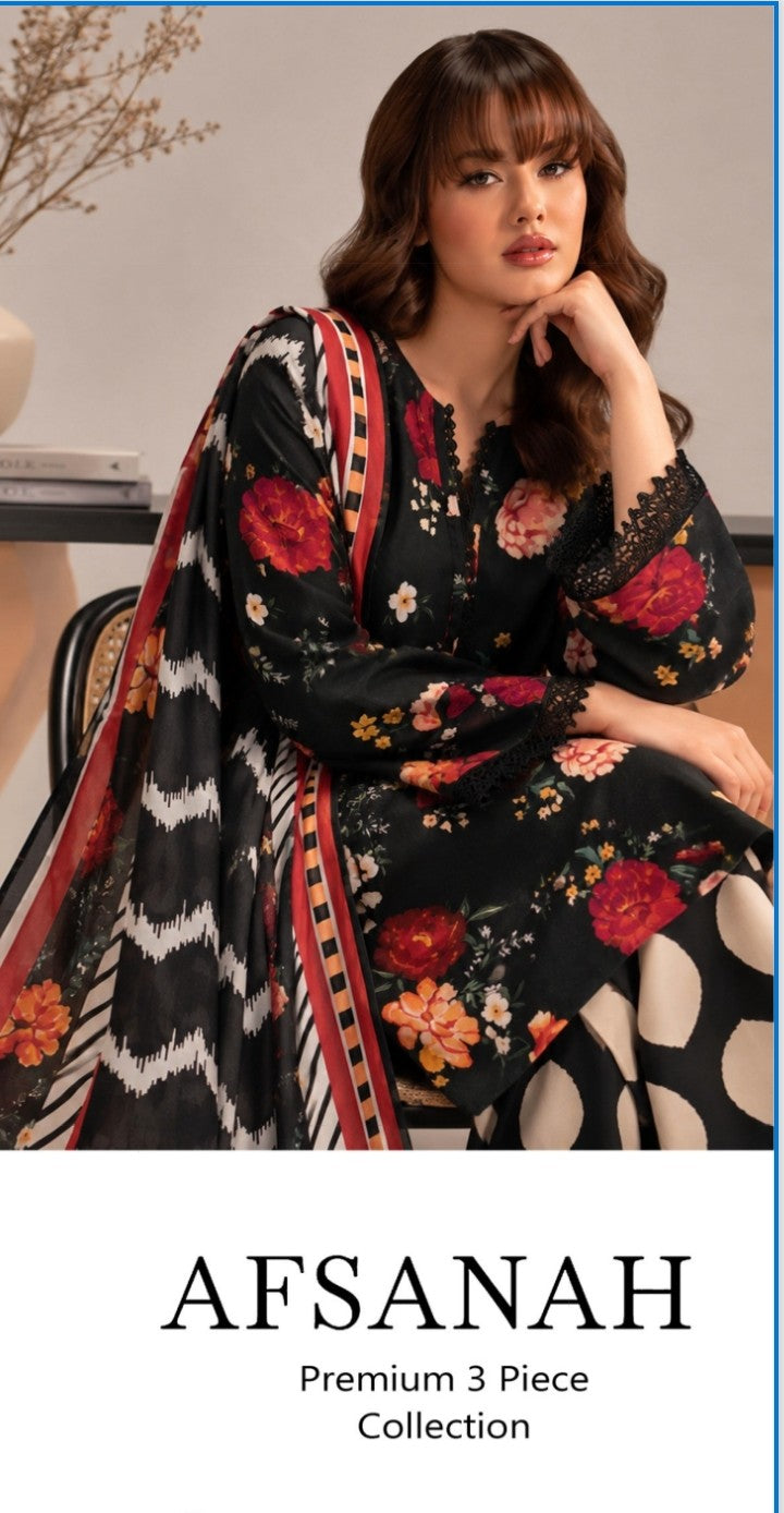 Afsanah Premium 3-piece Khaddar Collection