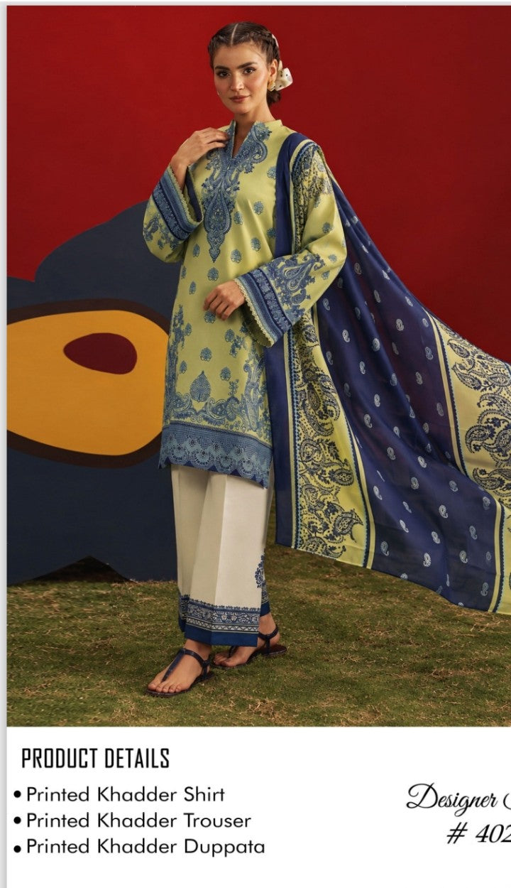 Afsanah Premium 3-piece Khaddar Collection