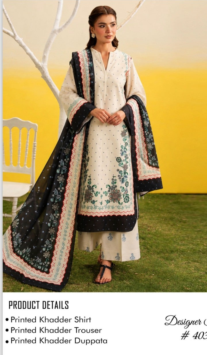 Afsanah Premium 3-piece Khaddar Collection
