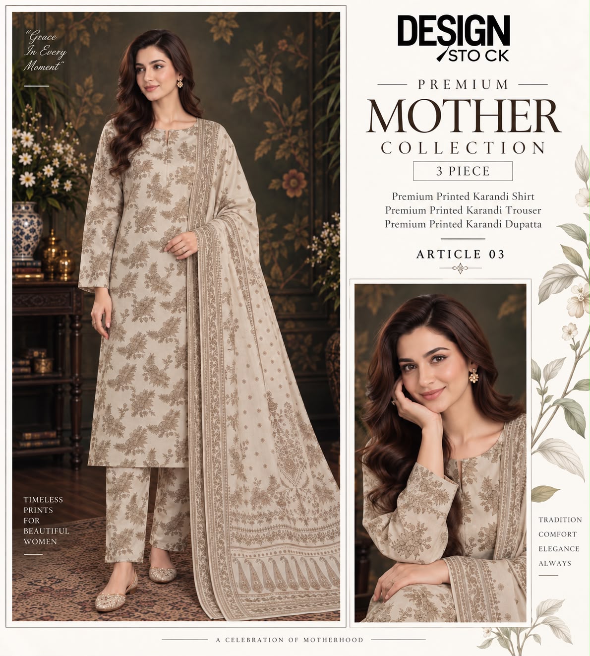 premium printed karandi 3-piece suit _ article 1