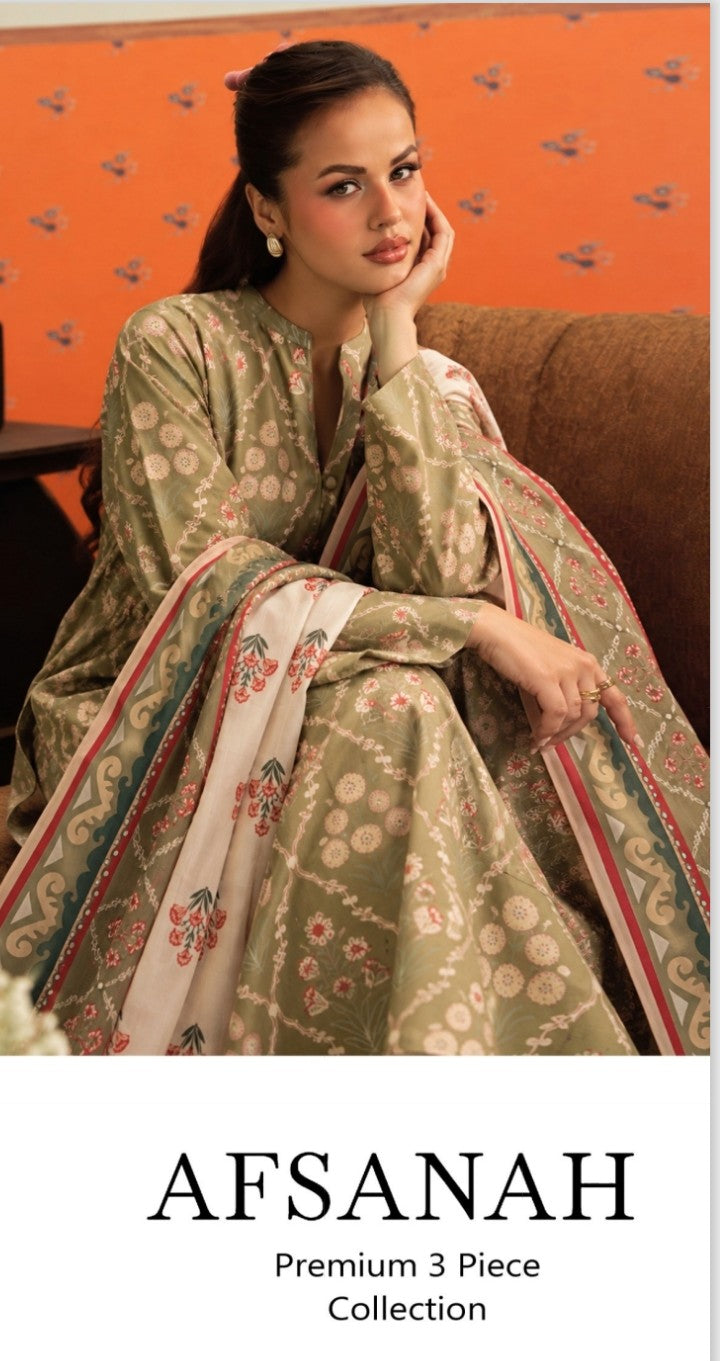 Afsanah Premium 3-piece Khaddar Collection