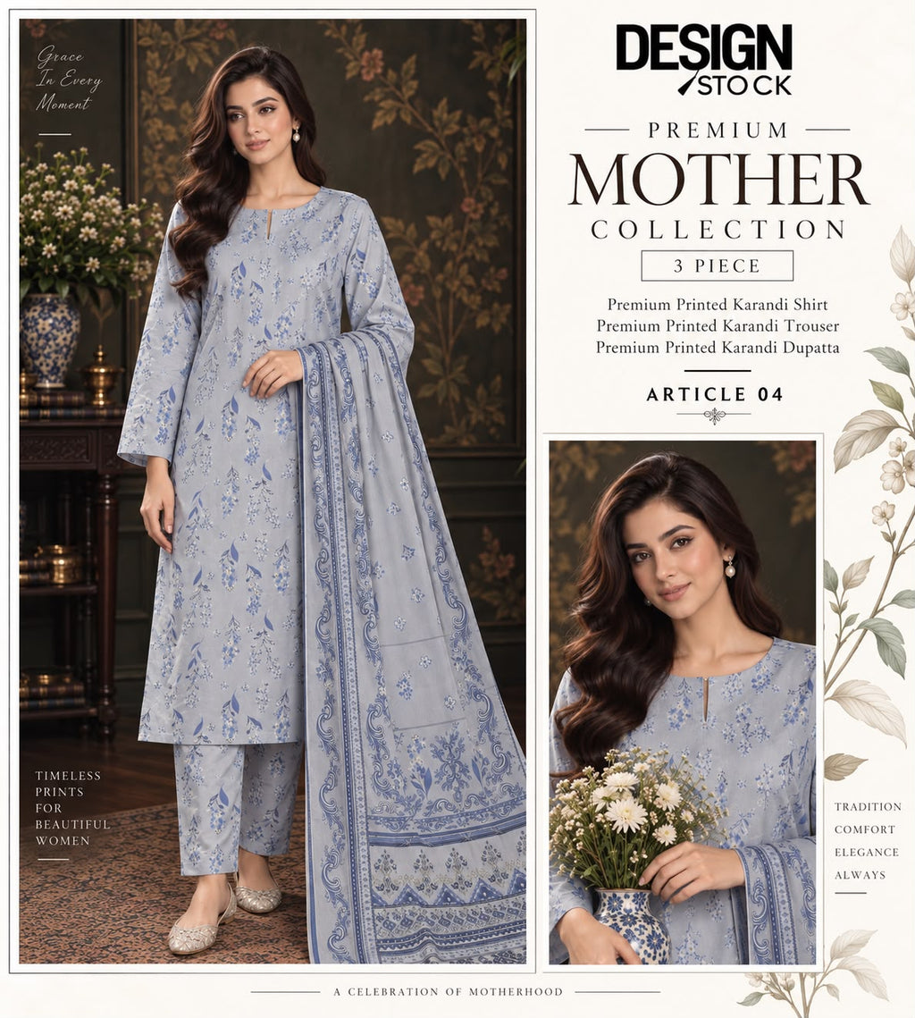 premium printed karandi 3-piece suit _ article 1