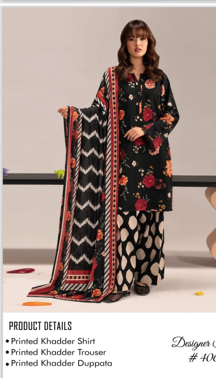 Afsanah Premium 3-piece Khaddar Collection